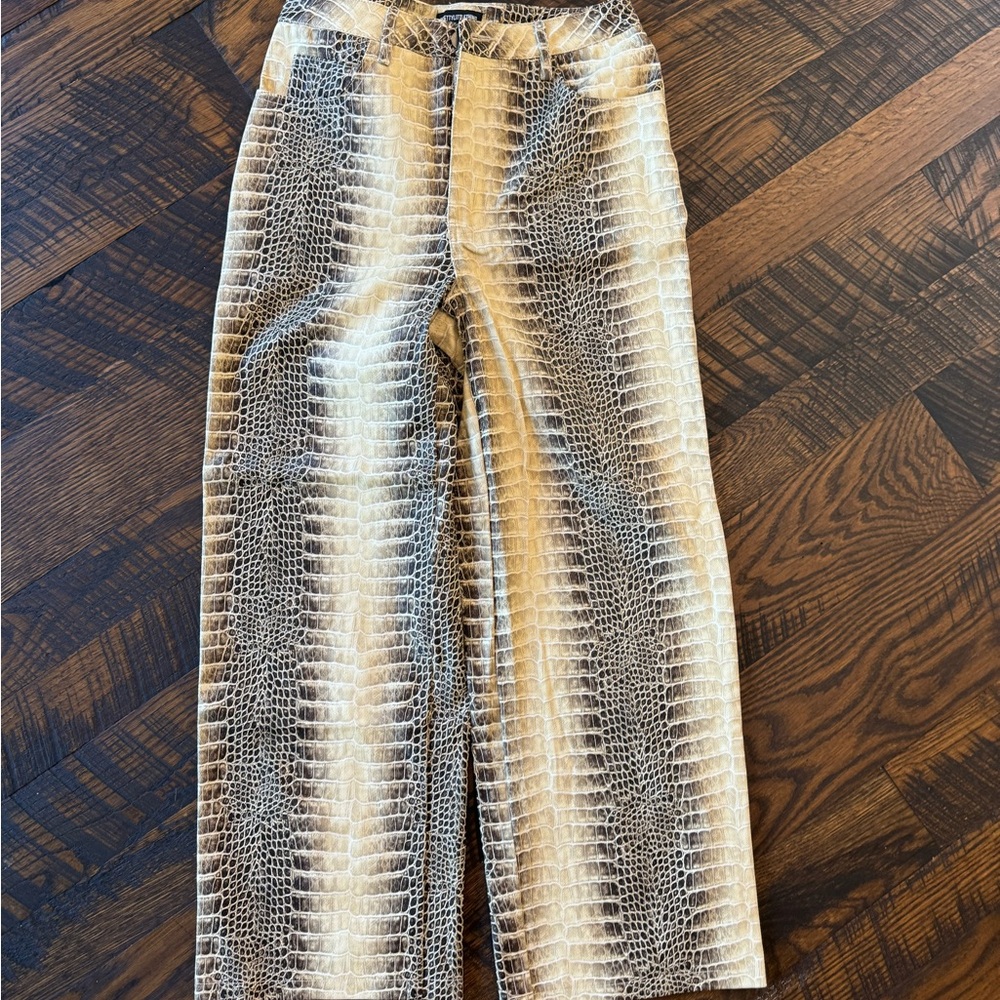 SOLD: Snakeskin Print Pants